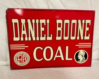SST EMB. DANIEL BOONE COAL SIGN