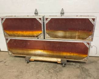 SIDE 2 VIEW COKE REFRESHMENTS SIGN