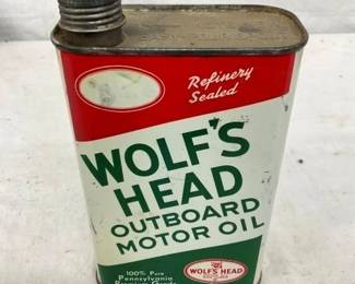 QT WOLFS HEAD MOTOR OIL CAN