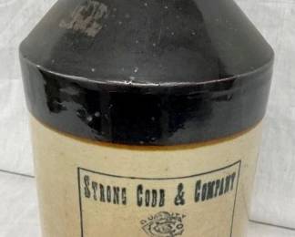 STRONG COBB & CO STONEWARE JUG