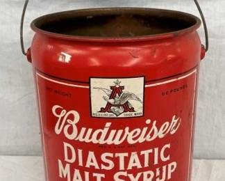 60PD BUDWEISER MALT SYRUP CAN