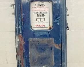 BLUE ENAMEL NATIONAL MOD.38A GAS PUMP