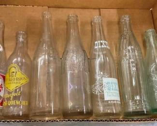 COLLECTION EARLY SODA BOTTLES