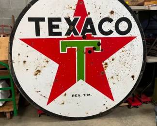 DSP 6FT. TEXACO STATION SIGN 