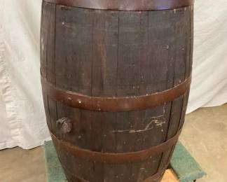 EARLY WOODEN BARREL