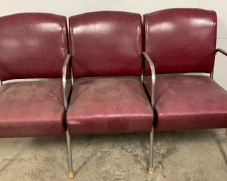 EARLY BARBER SHOP MID CENTURY CHAIRS