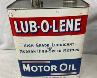 2G. LUB-O-LENE MOTOR OIL CAN