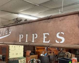 CLOSE UP VIEW W/MILK GLASS LETTERS 