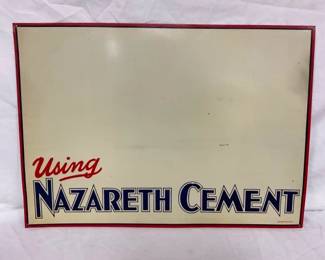 SST EMB. NAZARETH CEMENT SIGN