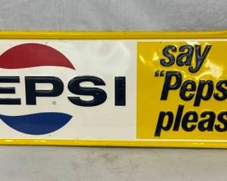 SST 1965 EMB. PEPSI PLEASE SIGN