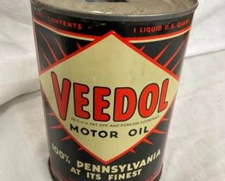 QT VEEDOL MOTOR OIL CAN