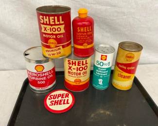 COLLECTION VARIOUS SHELL CANS