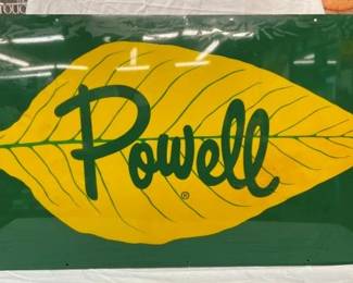 NOS POWELL TOBACCO SIGN