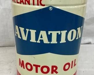 5QT ATLANTIC AVIATION MOTOR OIL CAN