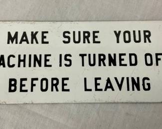 SSP MAKE SURE YOUR MACHINE TURNED OFF