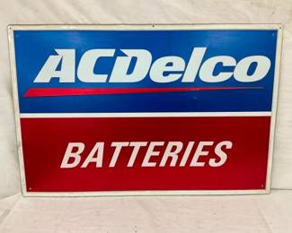 EMB. AC DELCO BATTERIES SIGN