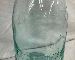 1/2G. CROWN T. EATON CO. JAR W/ LID