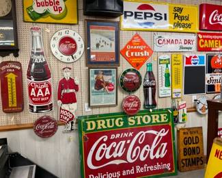 ADV. CLOCKS AND THERMOMETERS