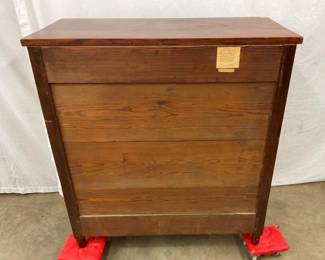 BACKVIEW ORIG. 1850'S WALNUT CHEST