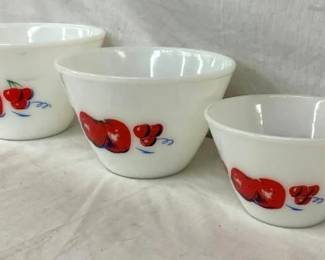 CLOSEUP VIEW STACKING FIREKING BOWLS