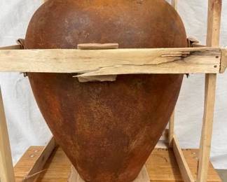 LG TERACOTTA FLOOR VASE CRATED