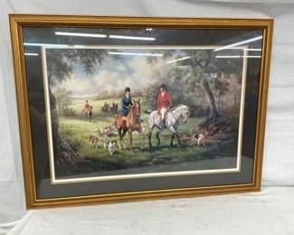 J GIBSON HUNT SCENE 39X29