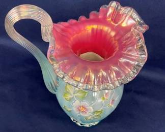 VERY UNUSUAL FENTON PITCHER