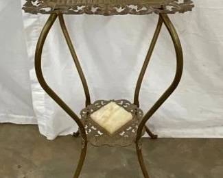 MARBLE TOP FERN STAND
