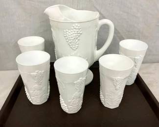 WESTMORELAND GRAPE/CABLE WATER SET