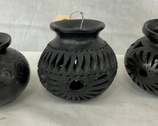 3-3 1/2" NATIVE AMERICANA POTTERY VASES