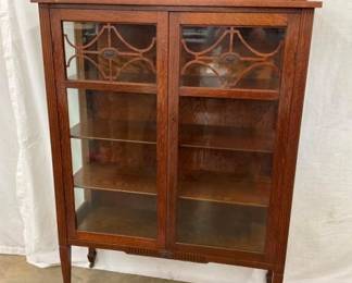 1/4 SAWN OAK CHINA ORIG. GLASS/SPLASH