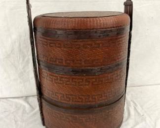 ORIENTAL STACKING BASKET 19X28