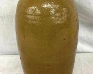 1G. POTTERY STORAGE JAR W/ LID