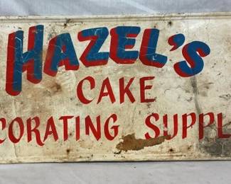 EMB. HAZELS CAKE SUPPLIES SIGN