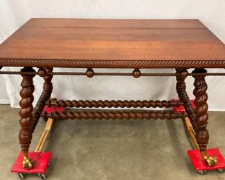UNUSUAL OAK CENTER TABLE 50X31