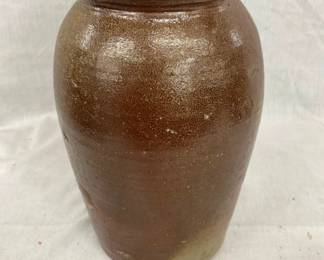 1G. ALAMANCE CO. POTTERY JAR W/ LID