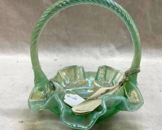 FENTON BASKET W/ ORIG. TAG