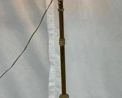 VINTAGE BRASS FLOOR LAMP W/ SHADE