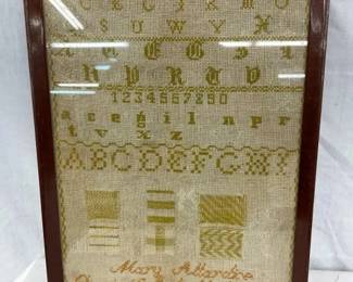 EARLY SAMPLER 13X17