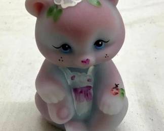 ARTIST SIGNED FENTON BEAR 3 1/2"
