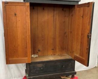 INSIDE VIEW CUPBOARD W/ DRAWER