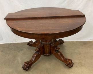 45" OAK TABLE W/ LEAF
