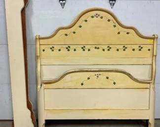 TOIL PAINTED DRESSER W/ TALL MIRROR