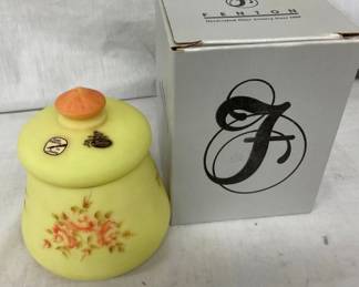 7" FENTON BERMESE ARTIST SIGNED W/BOX