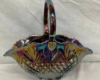 14" AMYTHIST FENTON BASKET
