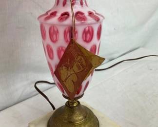 NICE LAMP W/ ORIG. TAG