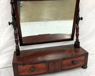 MAH. SHAVING STAND W/ DRAWERS