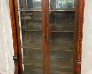 ORIG. FINISH OAK CHINA W/ CLAW FEET