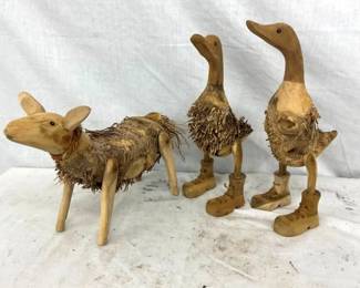 FORK ART HANDMADE DUCKS, SHEEP