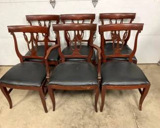 SET 6 MATCHING MAH. CHAIRS